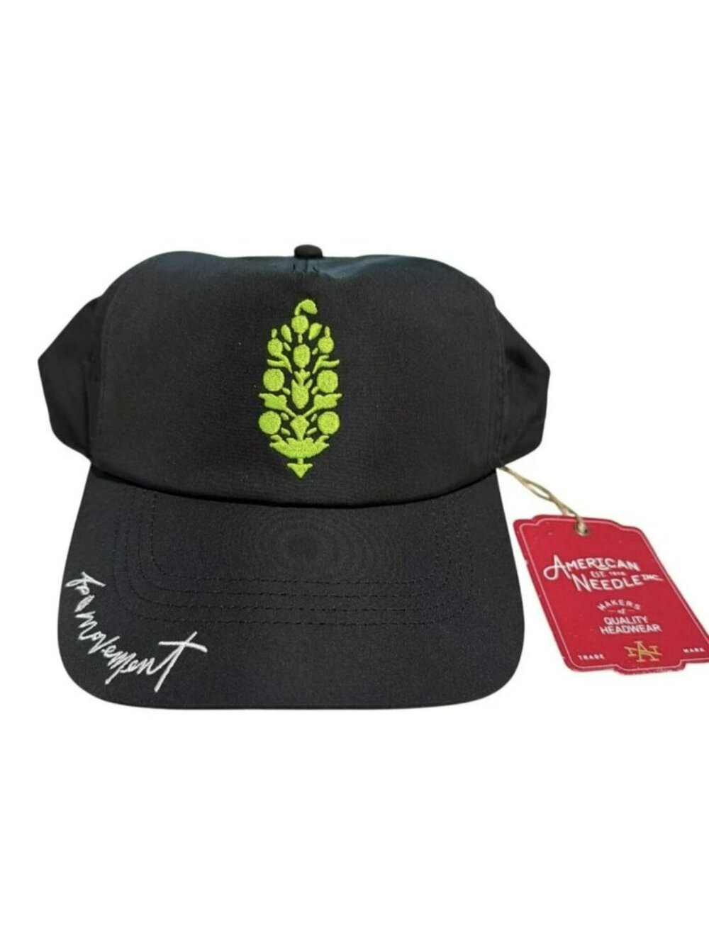 Free People American Needle Collab Black Snapback Baseball Hat NWT